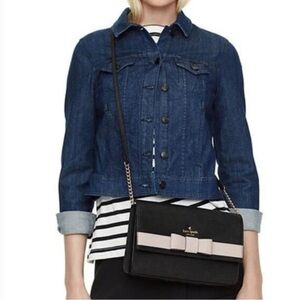 Kate Spade Black and Cream Crossbody Bag